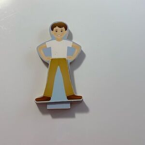 Boy Character wooden magnetic doll